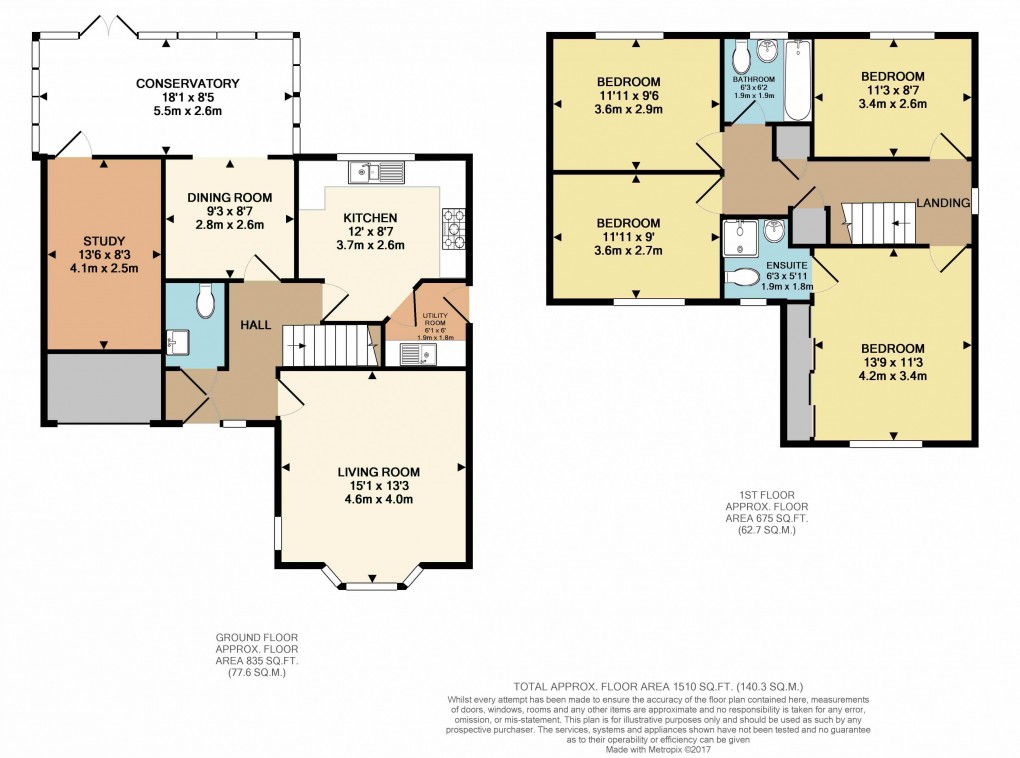 Floorplan for Waratah Drive, Chislehurst, Kent