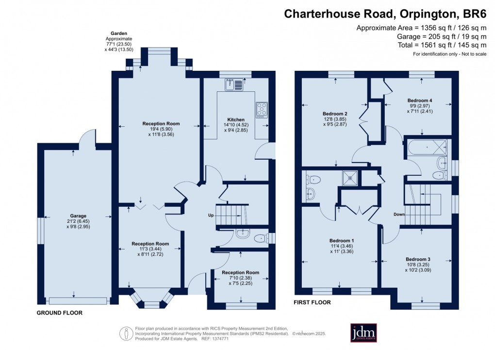 Floorplan for Charterhouse Road, Orpington, Kent