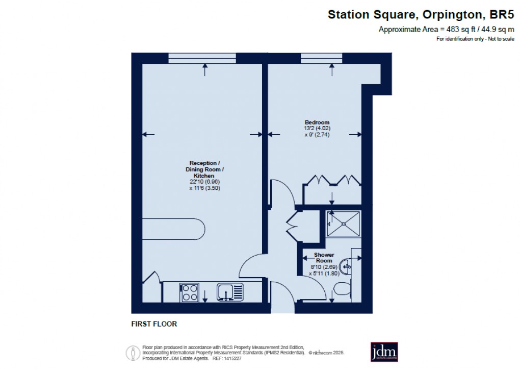 Floorplan for Petts Wood, Orpington