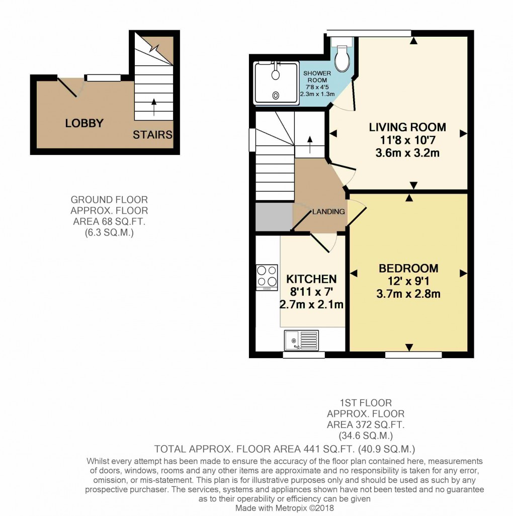 Floorplan for Lullingstone Avenue, Swanley, Kent