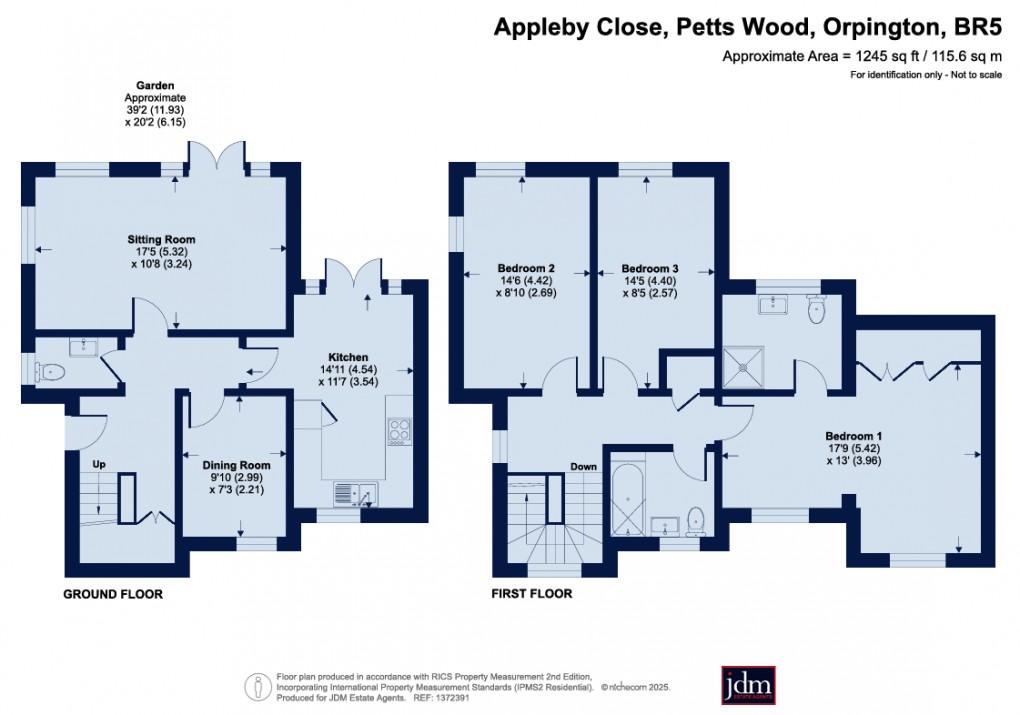 Floorplan for Petts Wood, Orpington