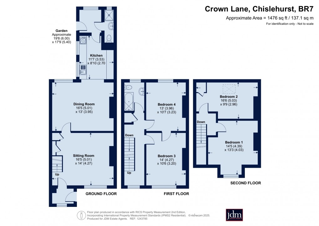 Floorplan for Crown Lane, Chislehurst