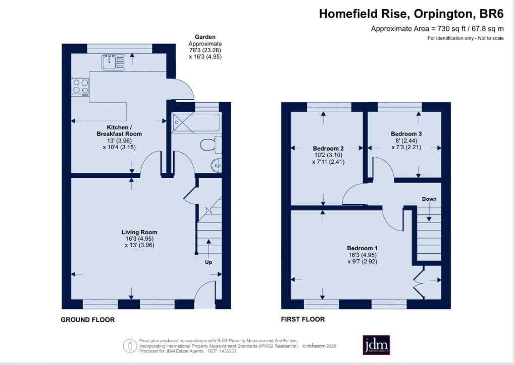 Floorplan for Homefield Rise, Orpington
