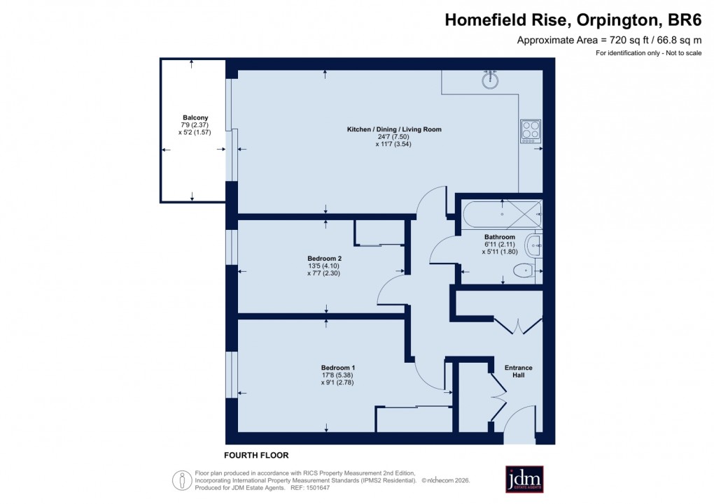 Floorplan for Homefield Rise, Orpington