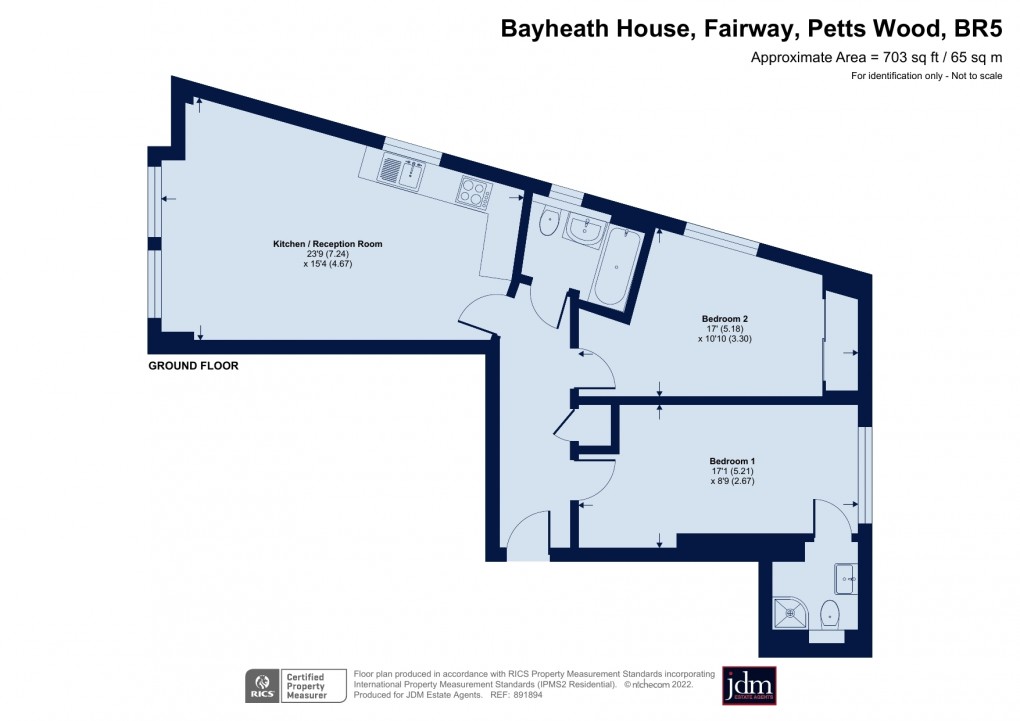 Floorplan for Petts Wood, Orpington