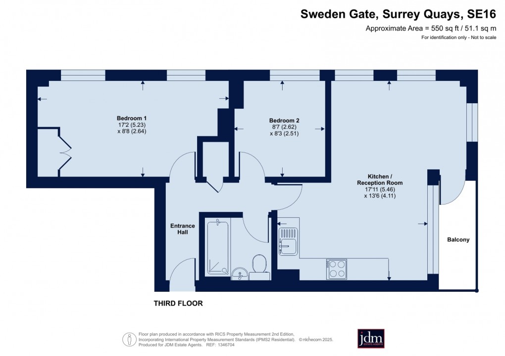 Floorplan for Sweden Gate, 1 Sweden Gate, Surrey Quays, London