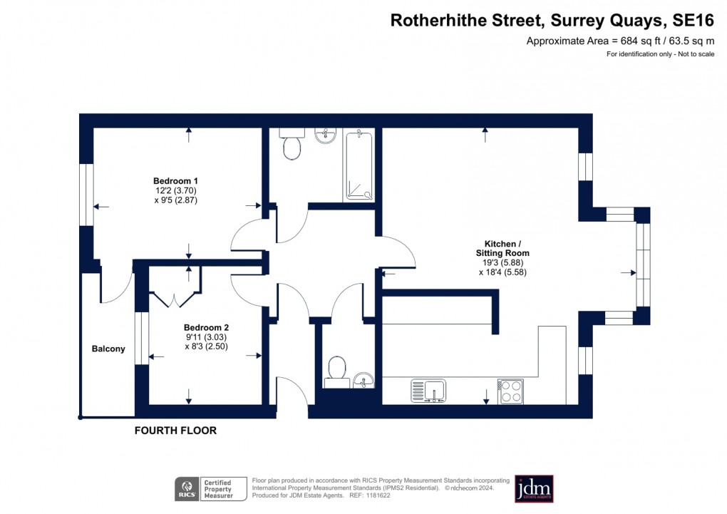 Floorplan for Rotherhithe Street, Surrey Quays, London