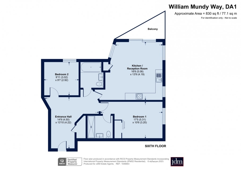 Floorplan for Dartford, Kent