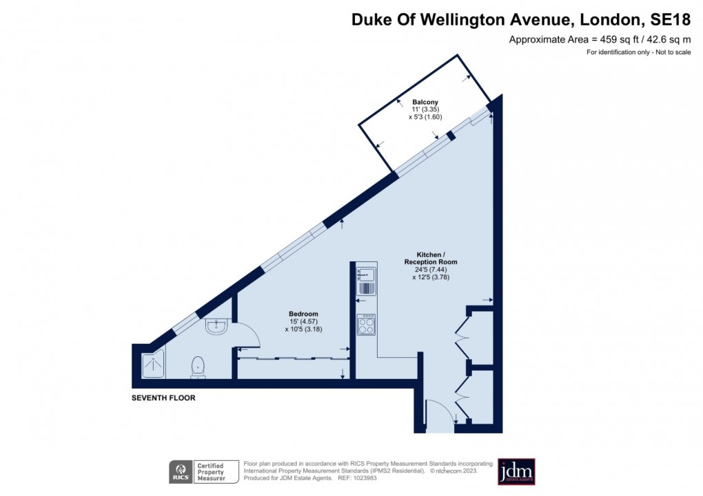 Floorplan for Duke Of Wellington Avenue, London