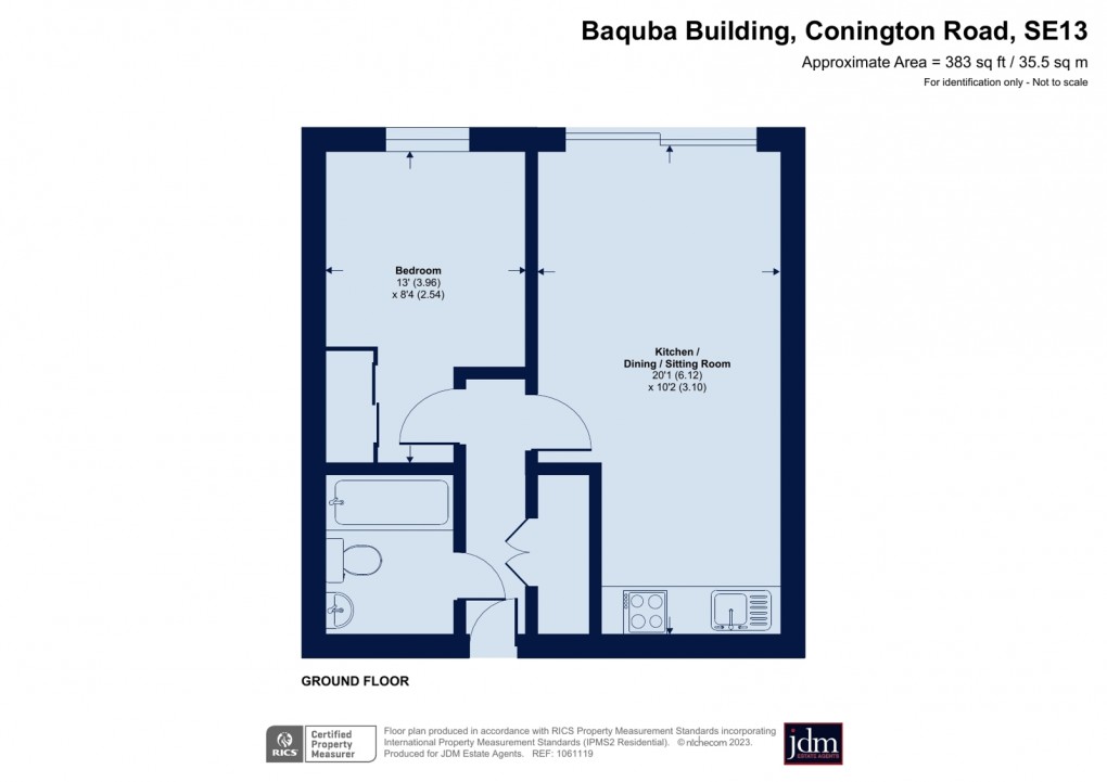 Floorplan for Lewisham, London