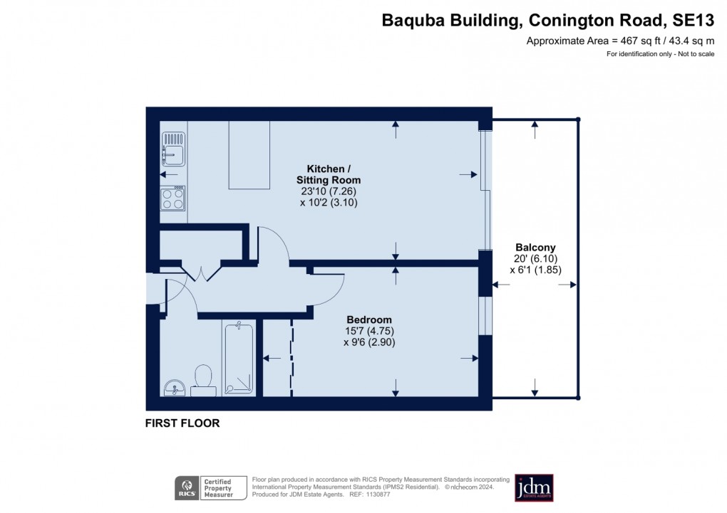 Floorplan for Connington Road, Lewisham, London
