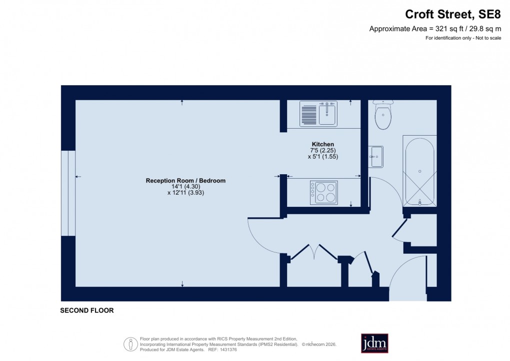 Floorplan for Croft Street, London