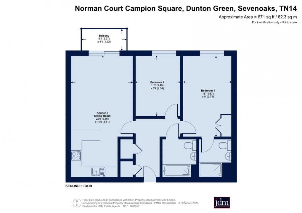 Floorplan for Dunton Green, Sevenoaks, Kent