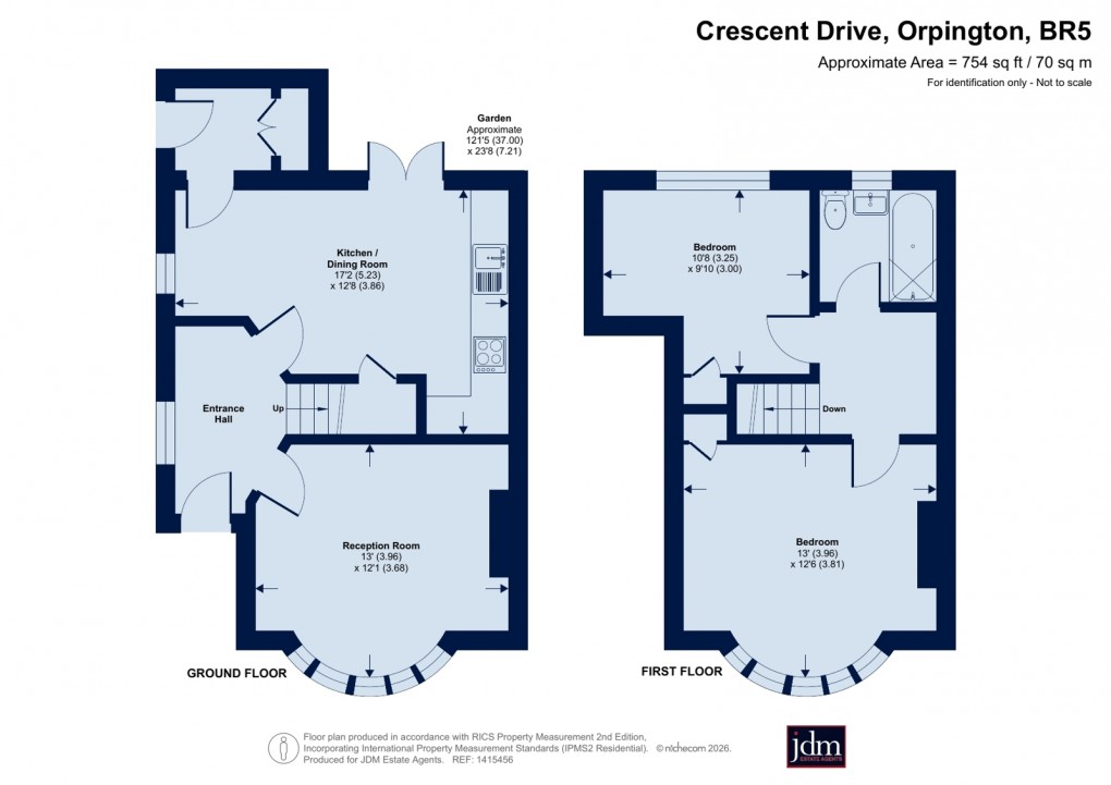 Floorplan for Petts Wood, Orpington