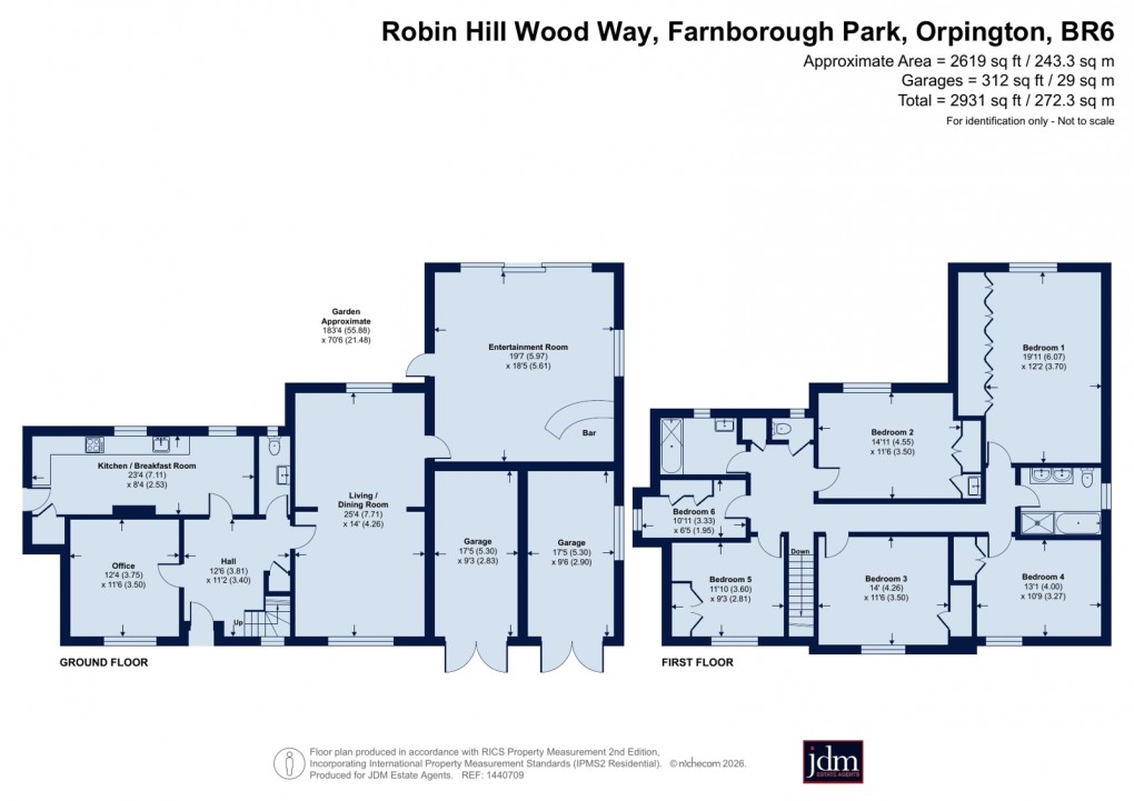 Floorplan for Farnborough Park, Orpington, Kent