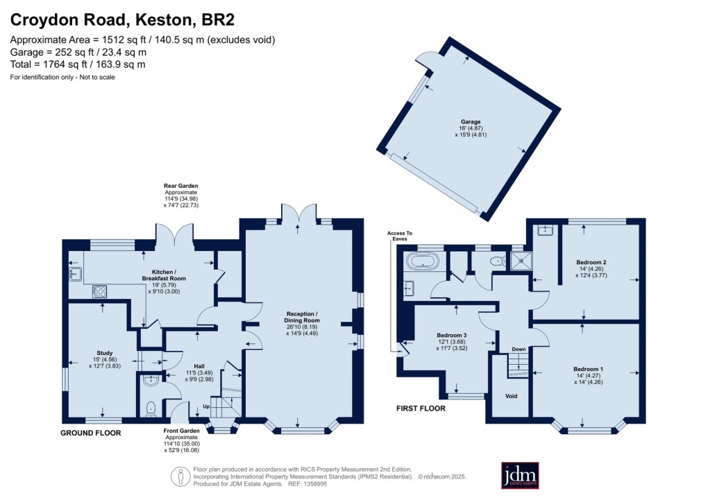 Floorplan for Keston, Kent