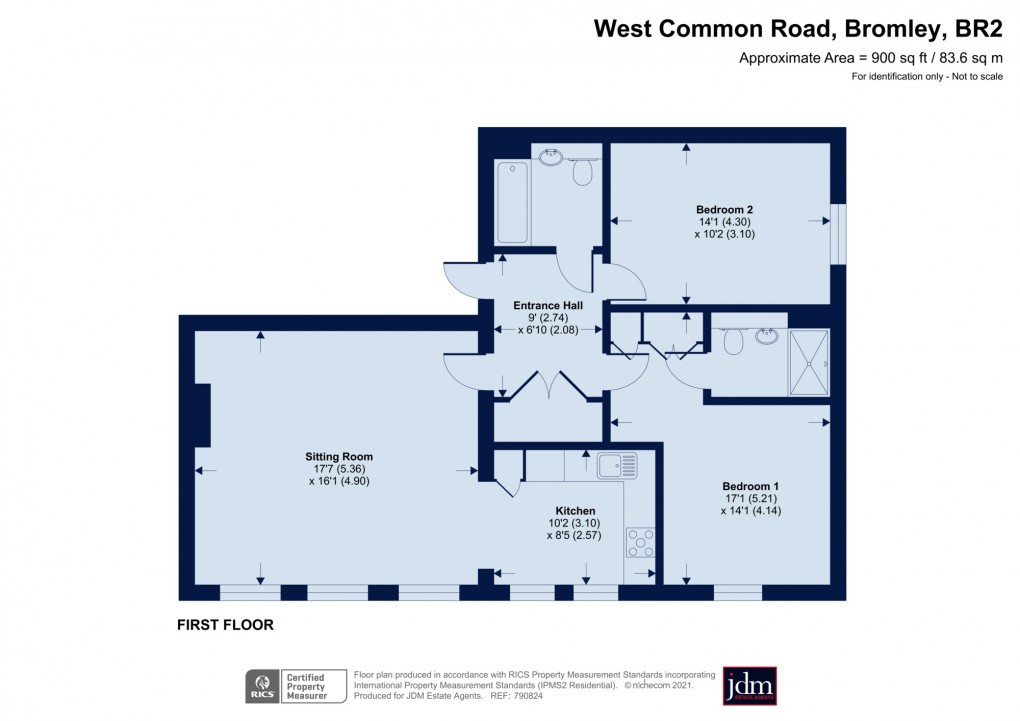 Floorplan for Hayes, Bromley, Kent