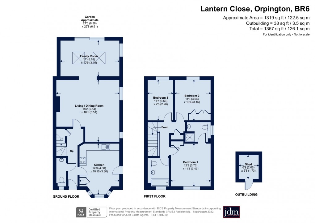 Floorplan for Farnborough, Orpington, Kent