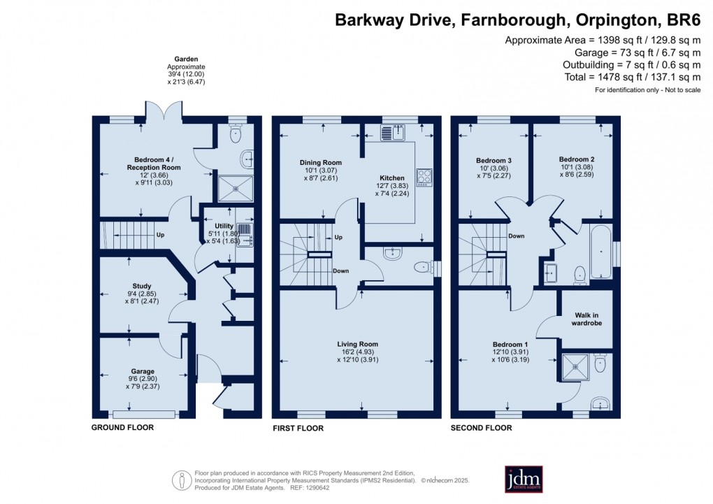 Floorplan for Farnborough, Orpington, Kent