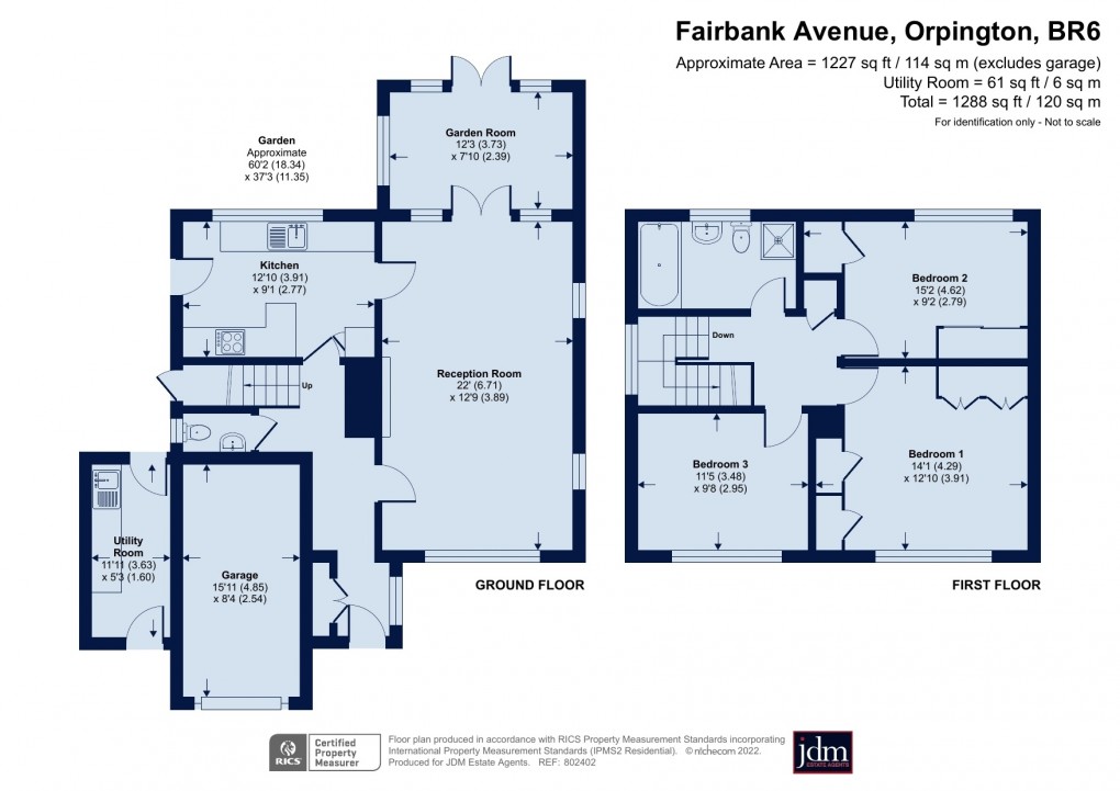 Floorplan for Crofton Heath, Orpington, Kent