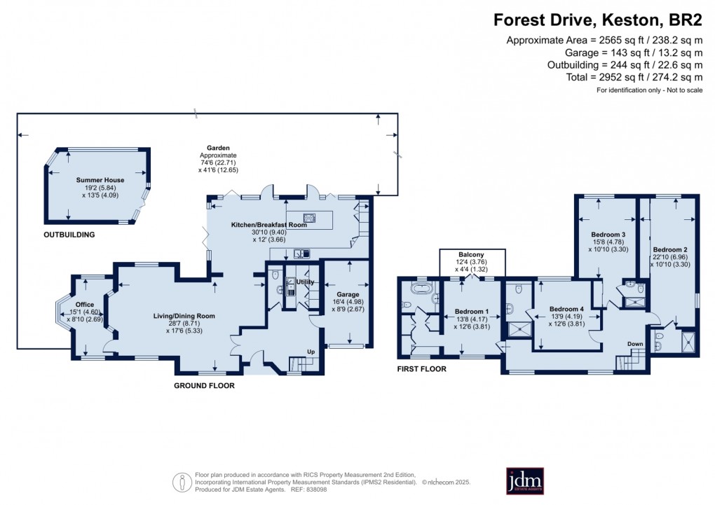 Floorplan for Keston Park, Keston, Kent
