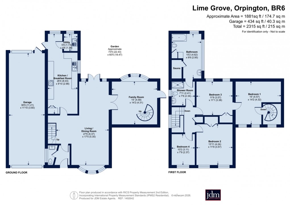 Floorplan for Crofton Heath, Orpington, Kent
