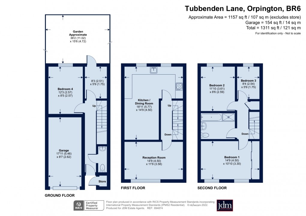 Floorplan for Orpington, Kent