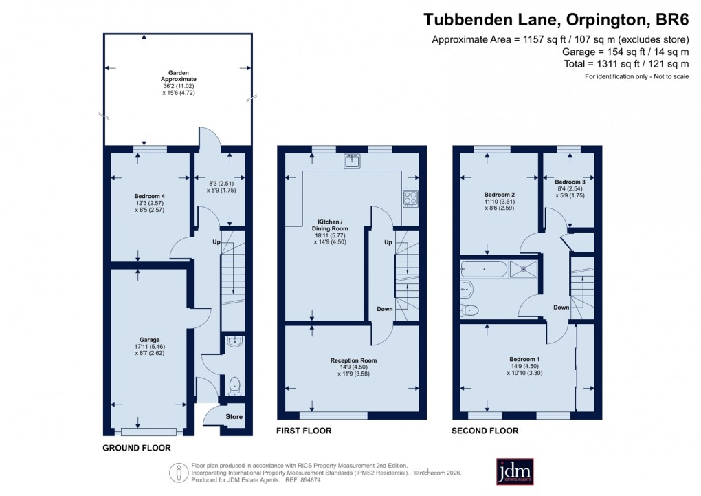 Floorplan for Orpington, Kent