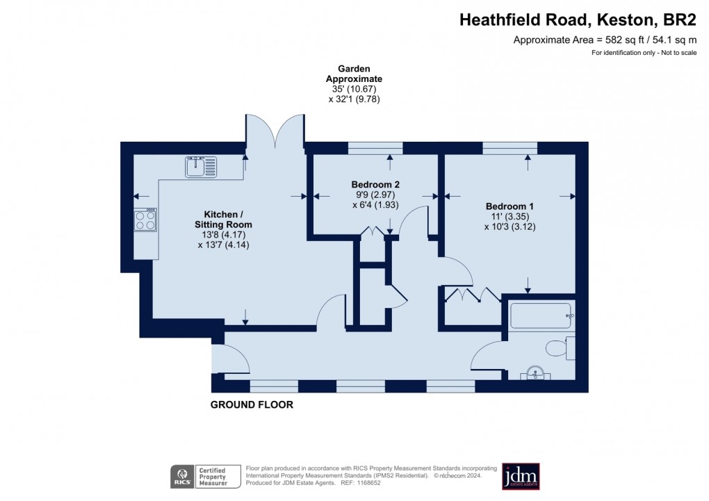 Floorplan for Heathfield Road, Keston, Kent