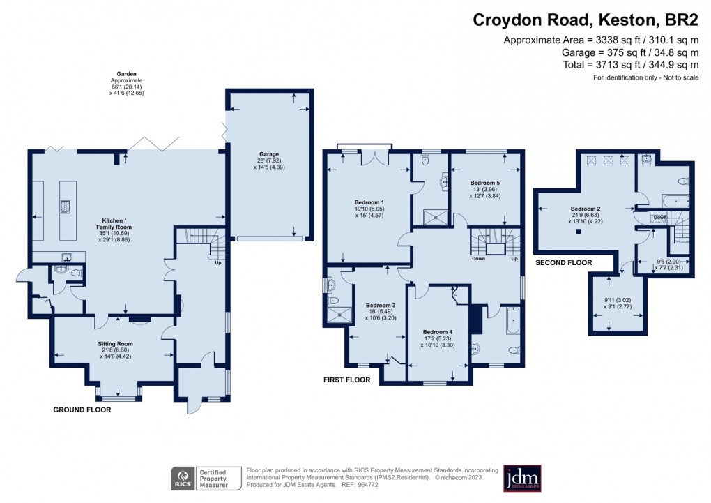 Floorplan for Croydon Road, Keston, Kent