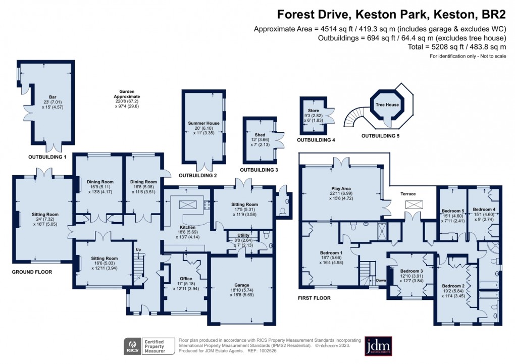Floorplan for Keston Park, Keston, Kent