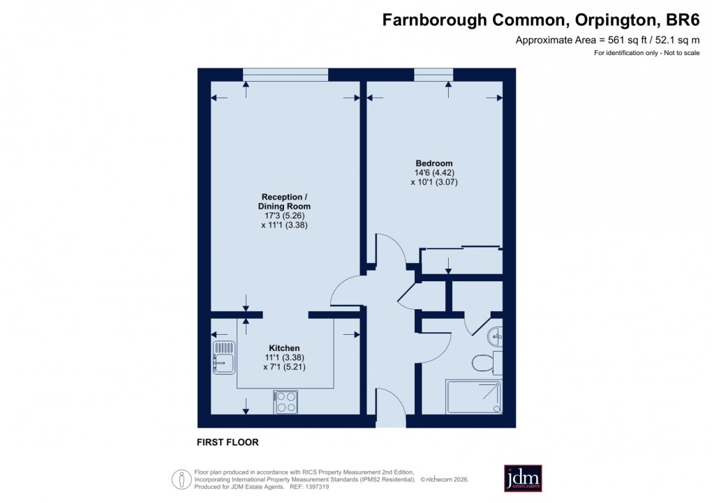 Floorplan for Farnborough Common, Orpington, Kent