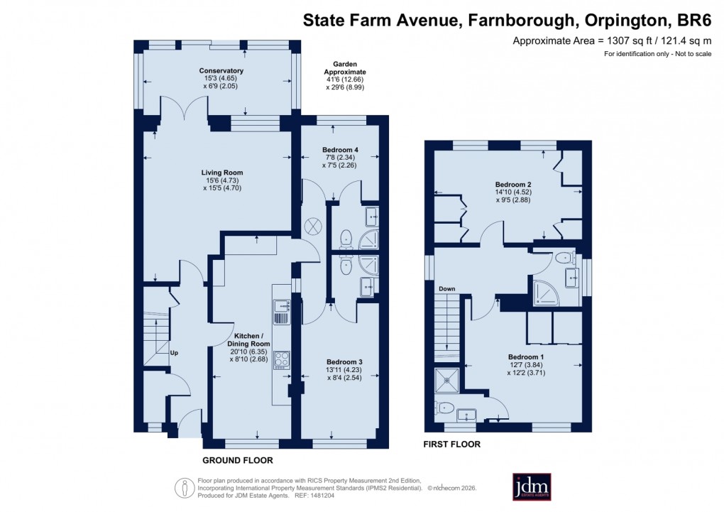 Floorplan for Farnborough, Orpington, Kent