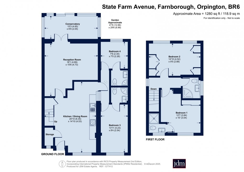 Floorplan for Farnborough, Orpington, Kent