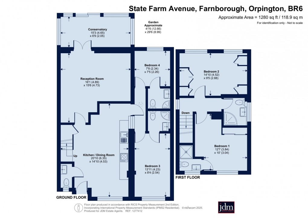 Floorplan for Farnborough, Orpington, Kent
