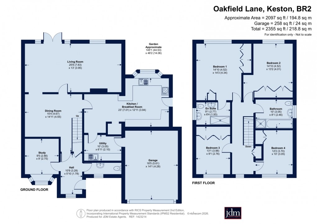 Floorplan for Keston Village, Keston, Kent