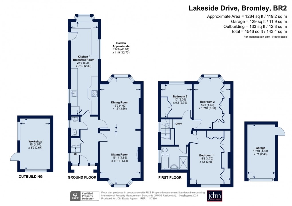 Floorplan for Lakeside Drive, Bromley, Kent