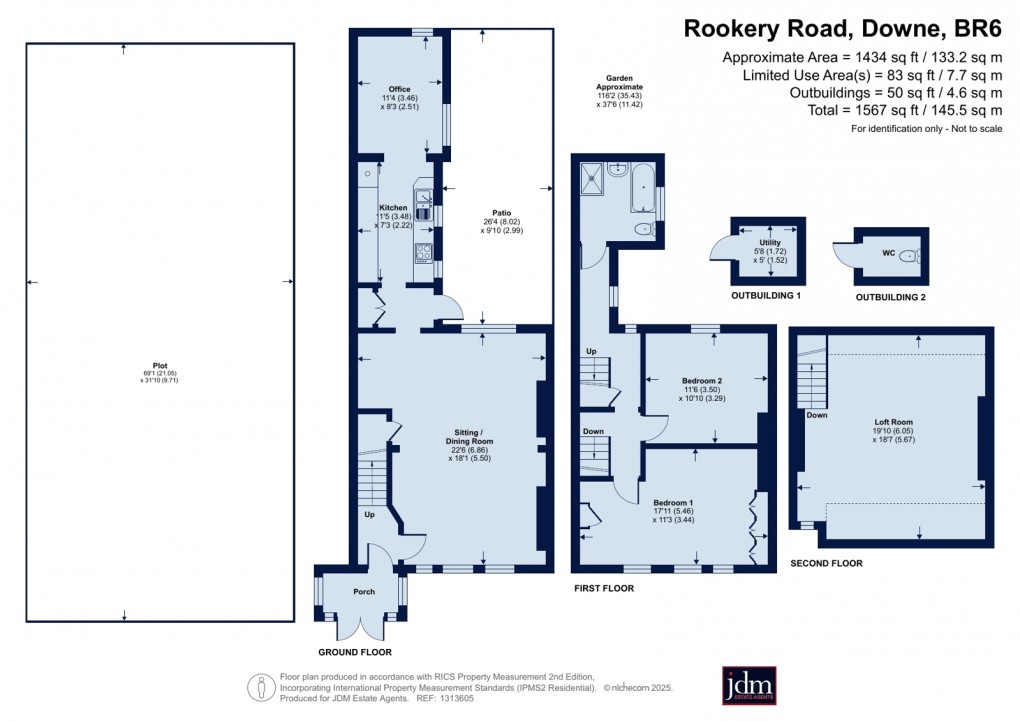 Floorplan for Downe, Orpington, Kent