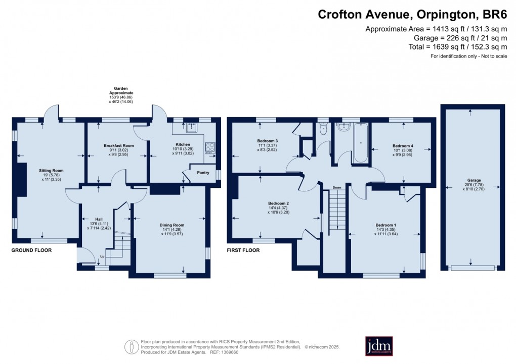 Floorplan for Orpington, Kent