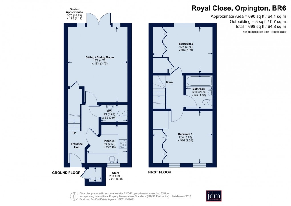 Floorplan for Orpington, Kent