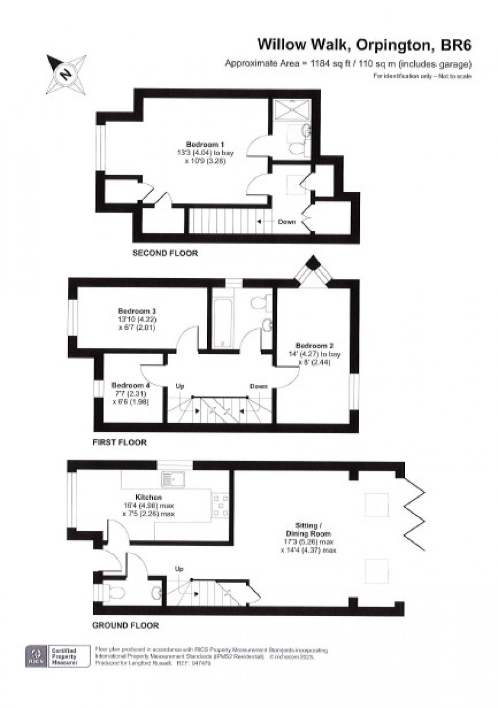 Floorplan for Orpington, Kent