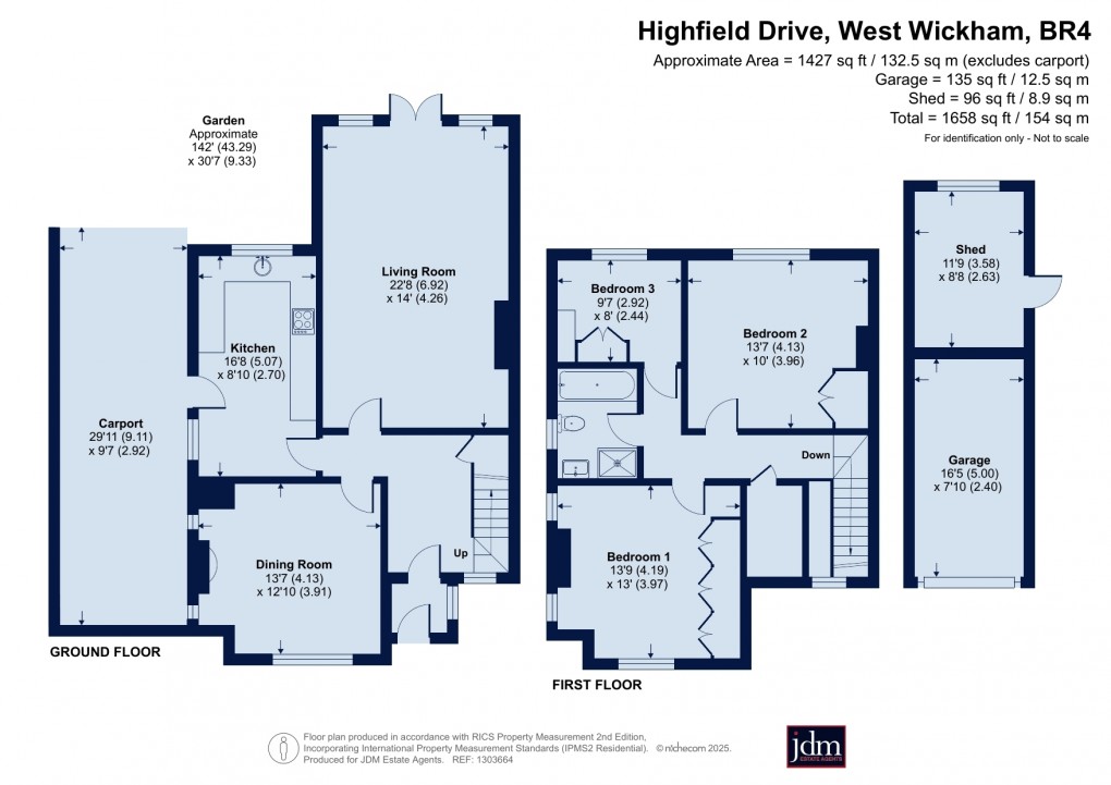 Floorplan for West Wickham, Kent