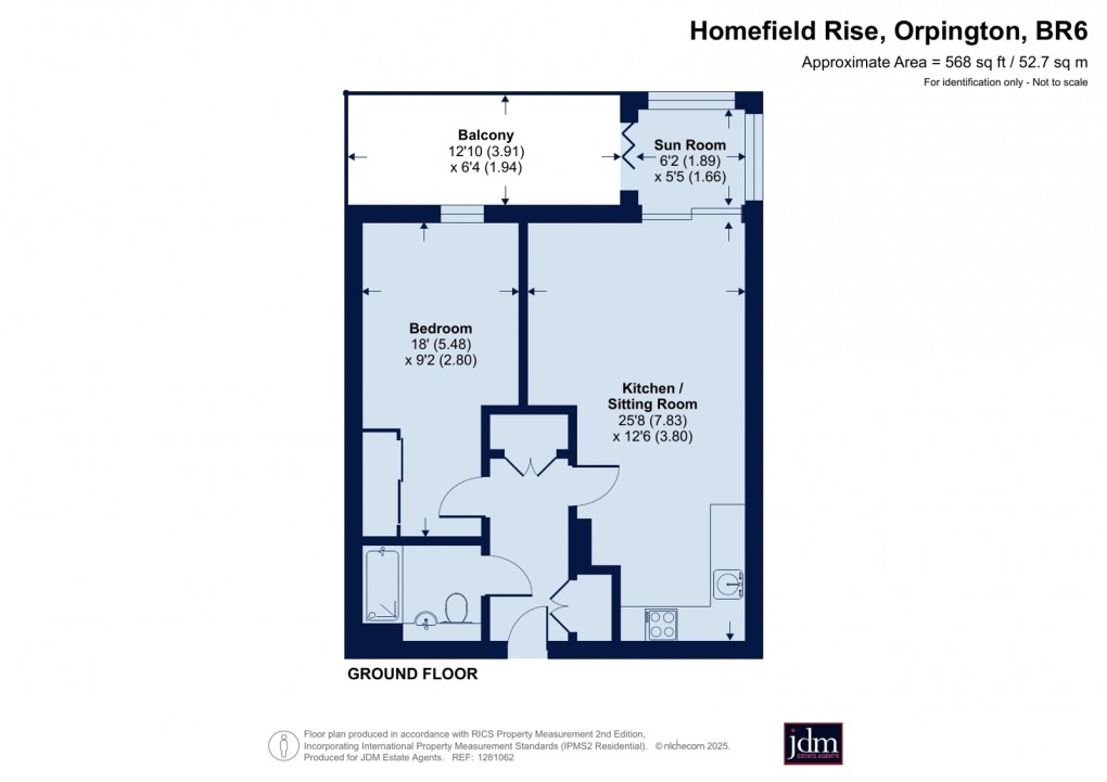 Floorplan for Homefield Rise, 15 Homefield Rise, Orpington, Kent