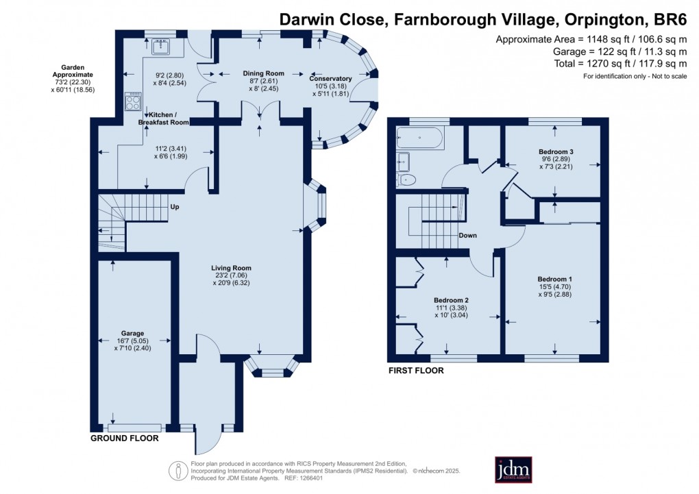 Floorplan for Farnborough Village, Orpington, Kent