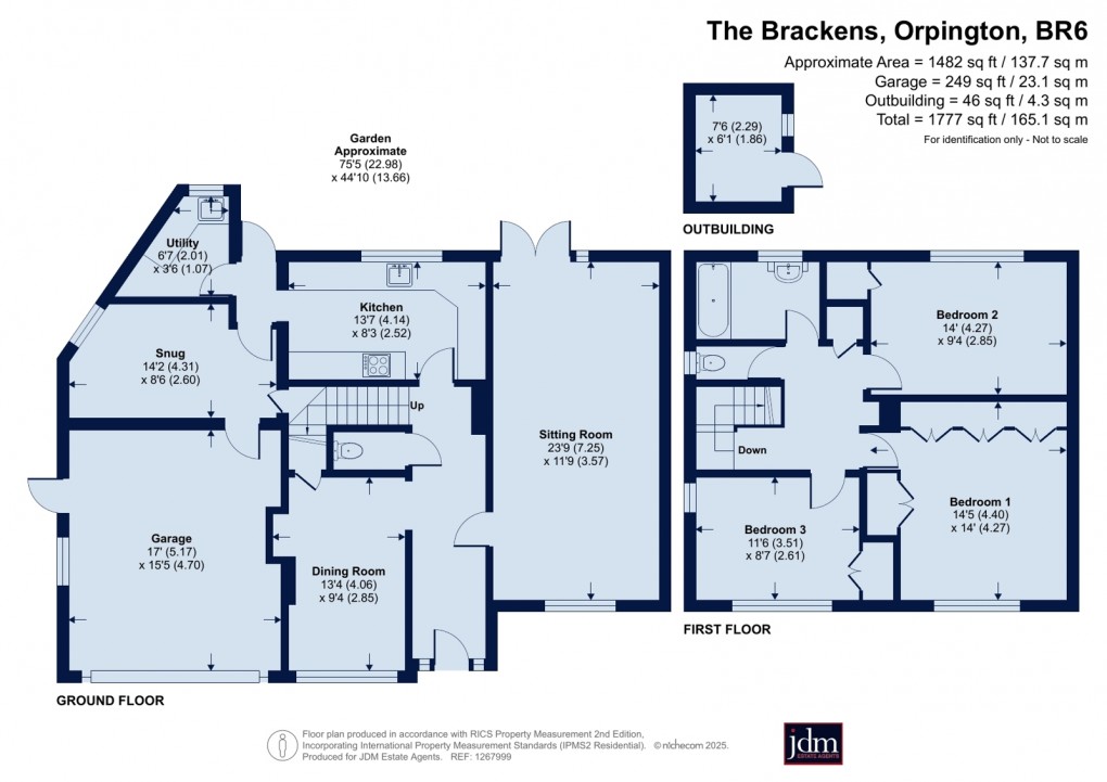 Floorplan for Chelsfield, Orpington, Kent