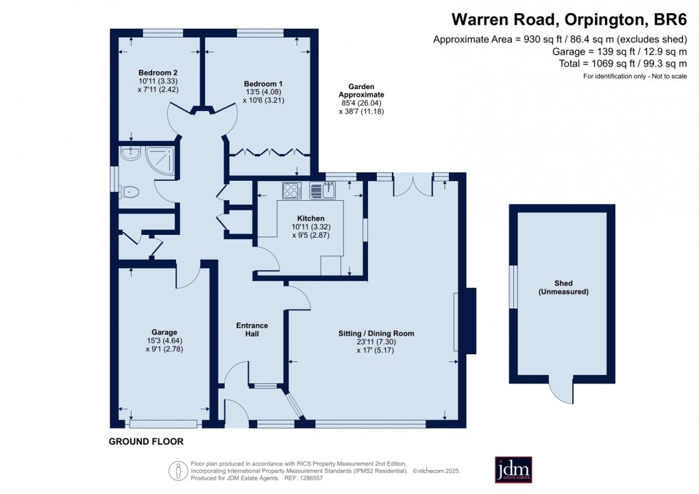 Floorplan for Orpington, Kent
