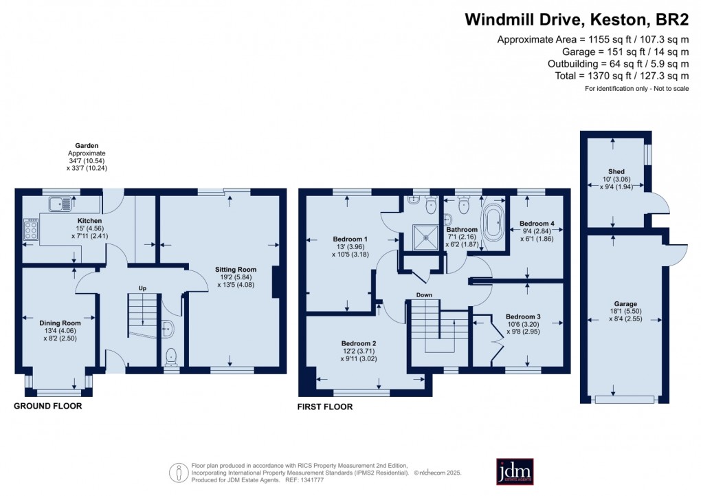 Floorplan for Keston, Kent