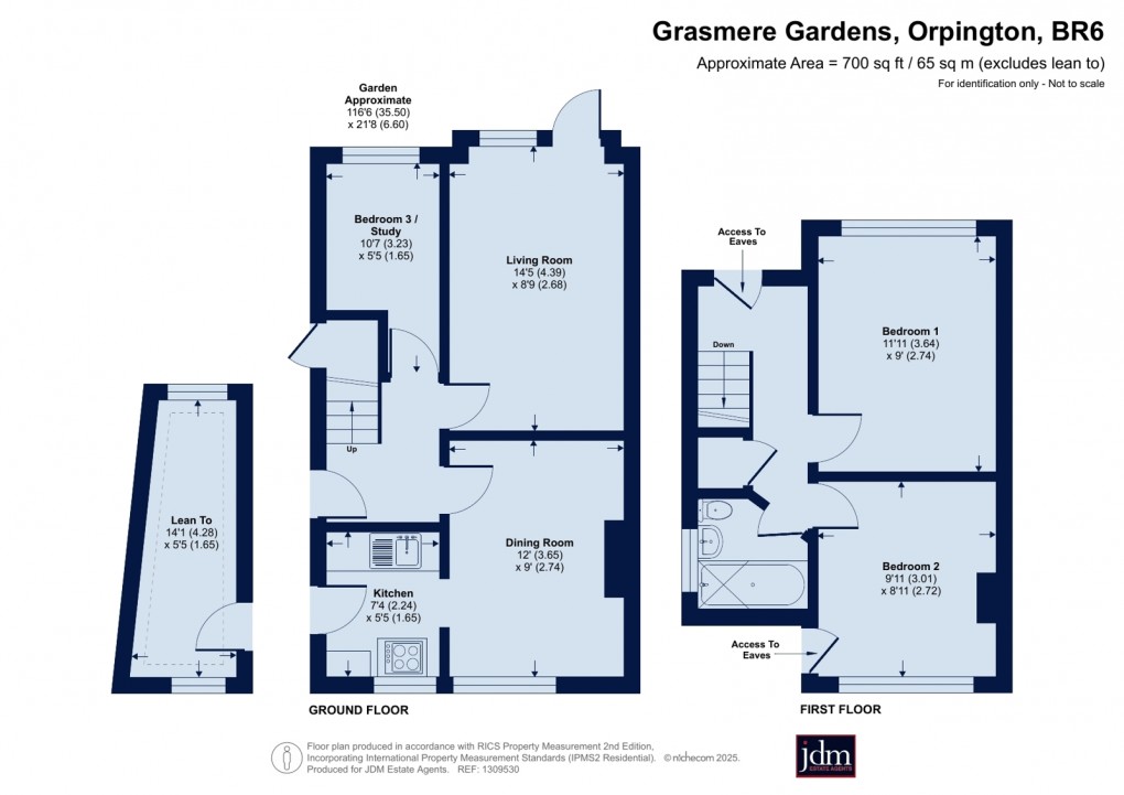 Floorplan for Locksbottom, Orpington, Kent