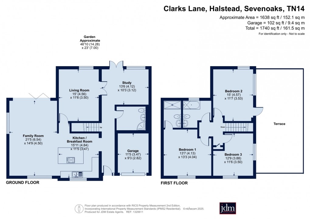 Floorplan for Halstead, Sevenoaks, Kent