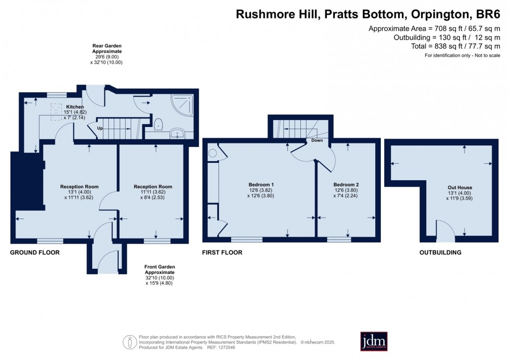 Floorplan for Pratts Bottom, Orpington, Kent